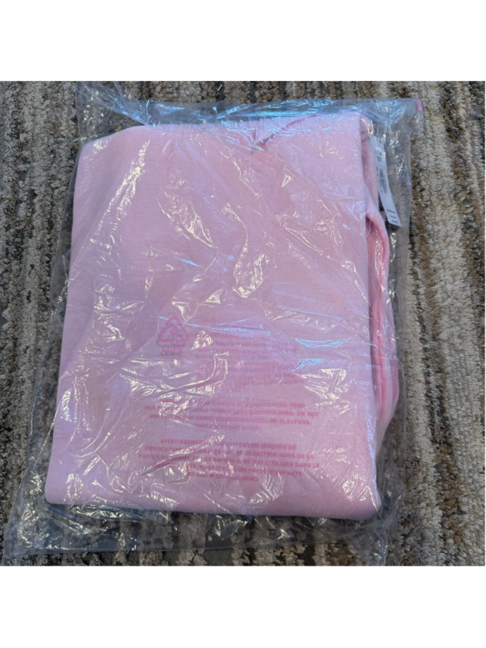 Pink X LoveShackFancy Jogger sweat pants Pink Lollipop Wash Large Long 31 SKU757 - Picture 3 of 4